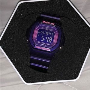 Baby G-shock watch purple and pink with box